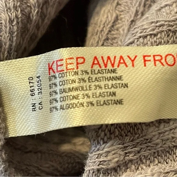 Free People Beach Dusty Lavender Blossom Cotton Ribbed Knit Dress Oversized NWT - Picture 8 of 8